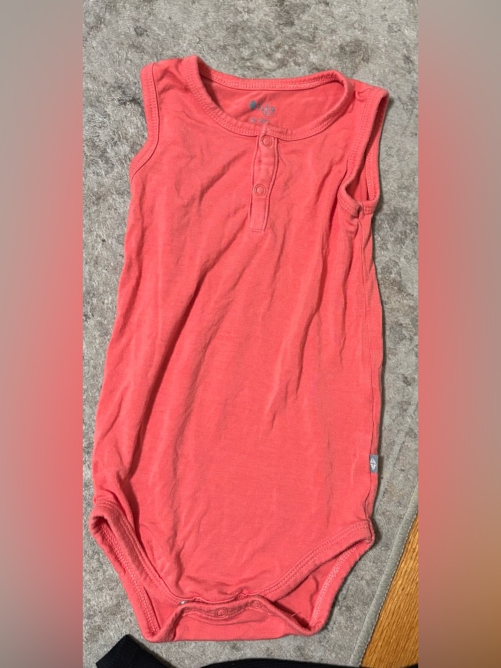 Kyte BABY Coral Sleeveless Bamboo One-Piece Bodysuit